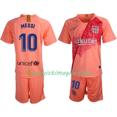 Divisa di Calcio Barcellona Messi 10 Bambino Terza 2018/2019